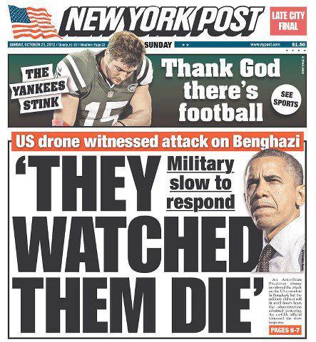 Oct. 25th, 2012 cover, New York Post