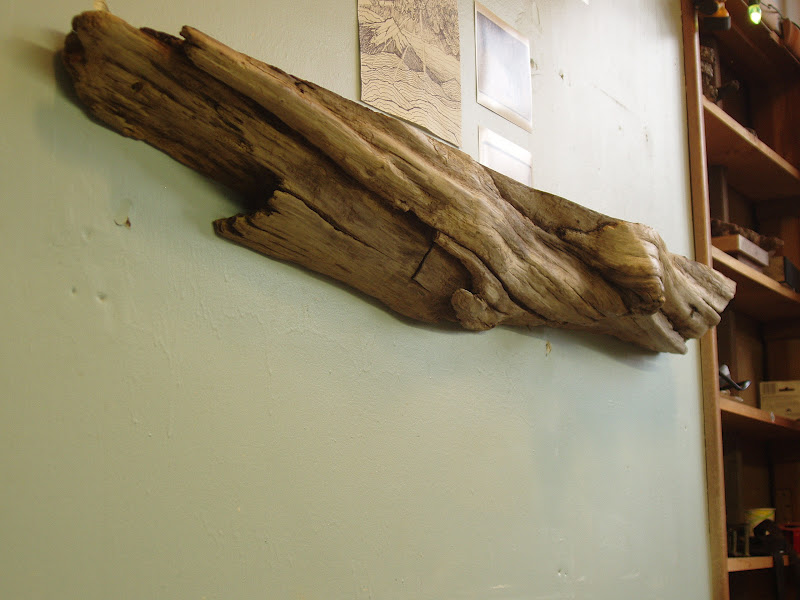 driftedge woodworking Driftwood Pacific Red Cedar Mantle/Shelf. Sold.