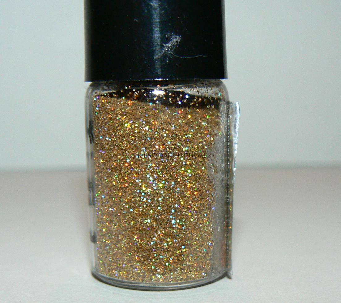 SPOOKEHDOOM Review NYX Glitter Mania Loose Cosmetic Glitter Hot Gold