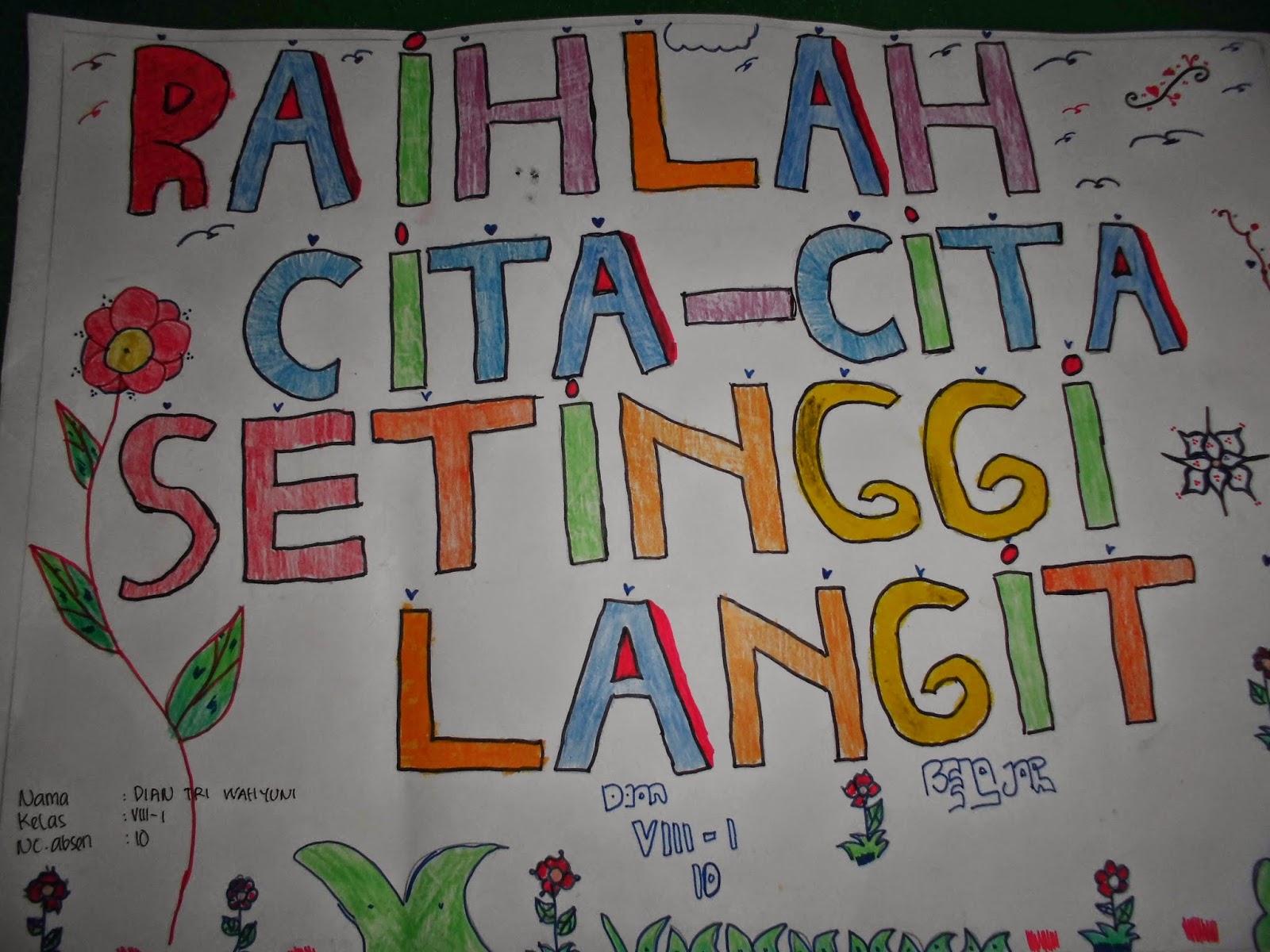 KUMPULAN SLOGAN SISWA KELAS 8H Pendidikan Bahasa, Sastra