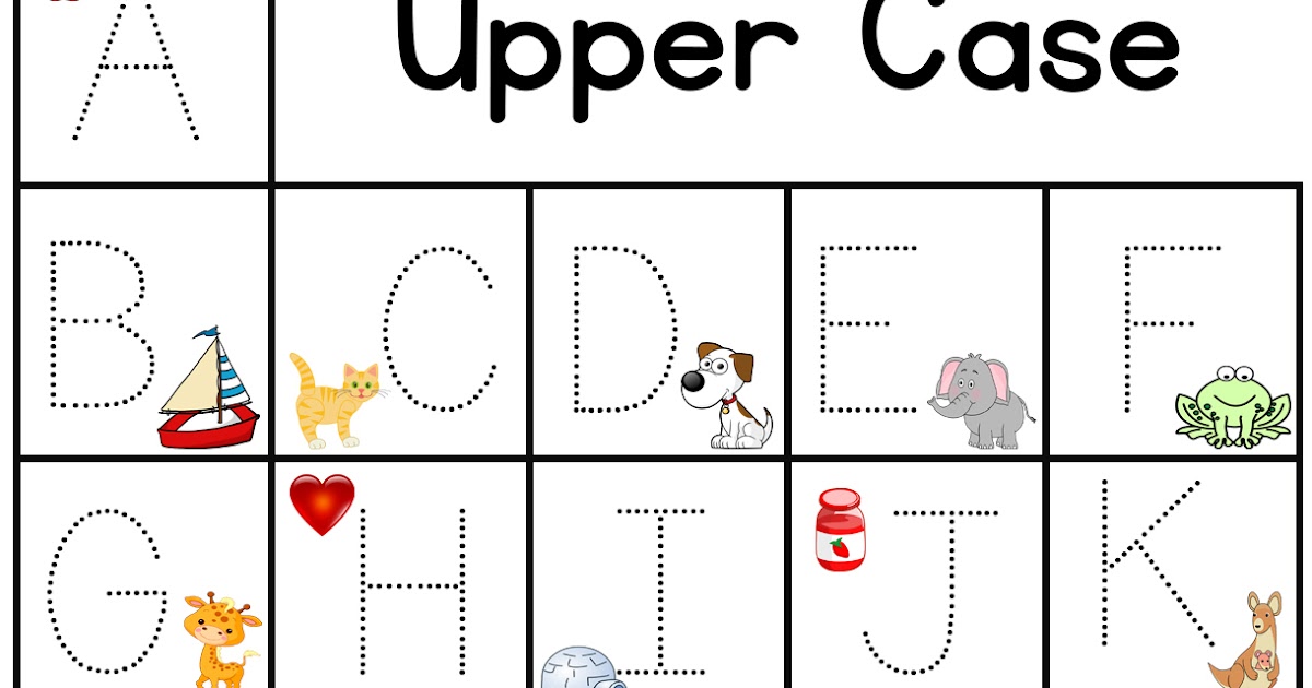 Preschool For Moms Alphabet Upper and Lower Case Traceables Just