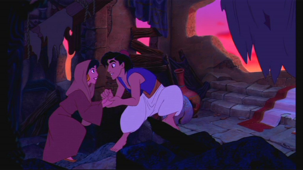 Image result for aladdin and jasmine in the palace