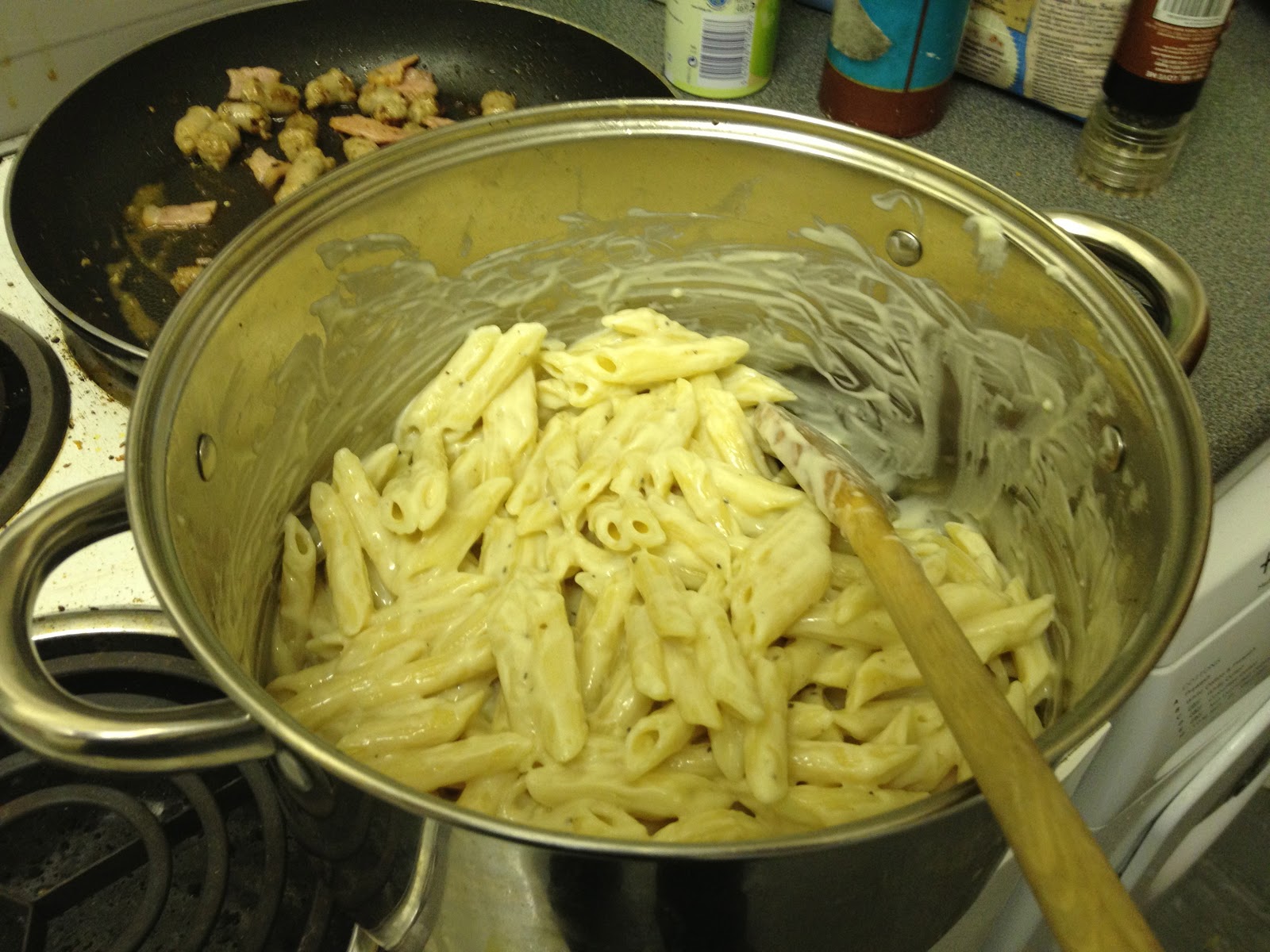 Matt's Mighty Meals Sausage and Bacon Pasta Bake With Caramelised Onions
