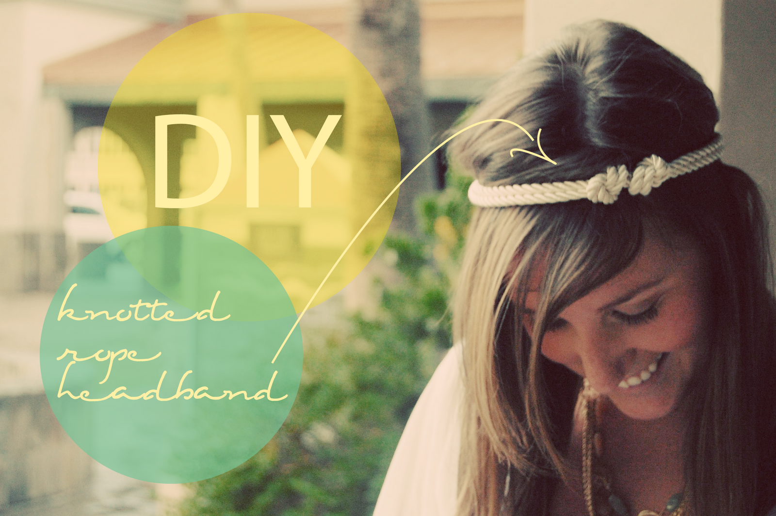 Just B B Twisted DIY double knotted rope headband