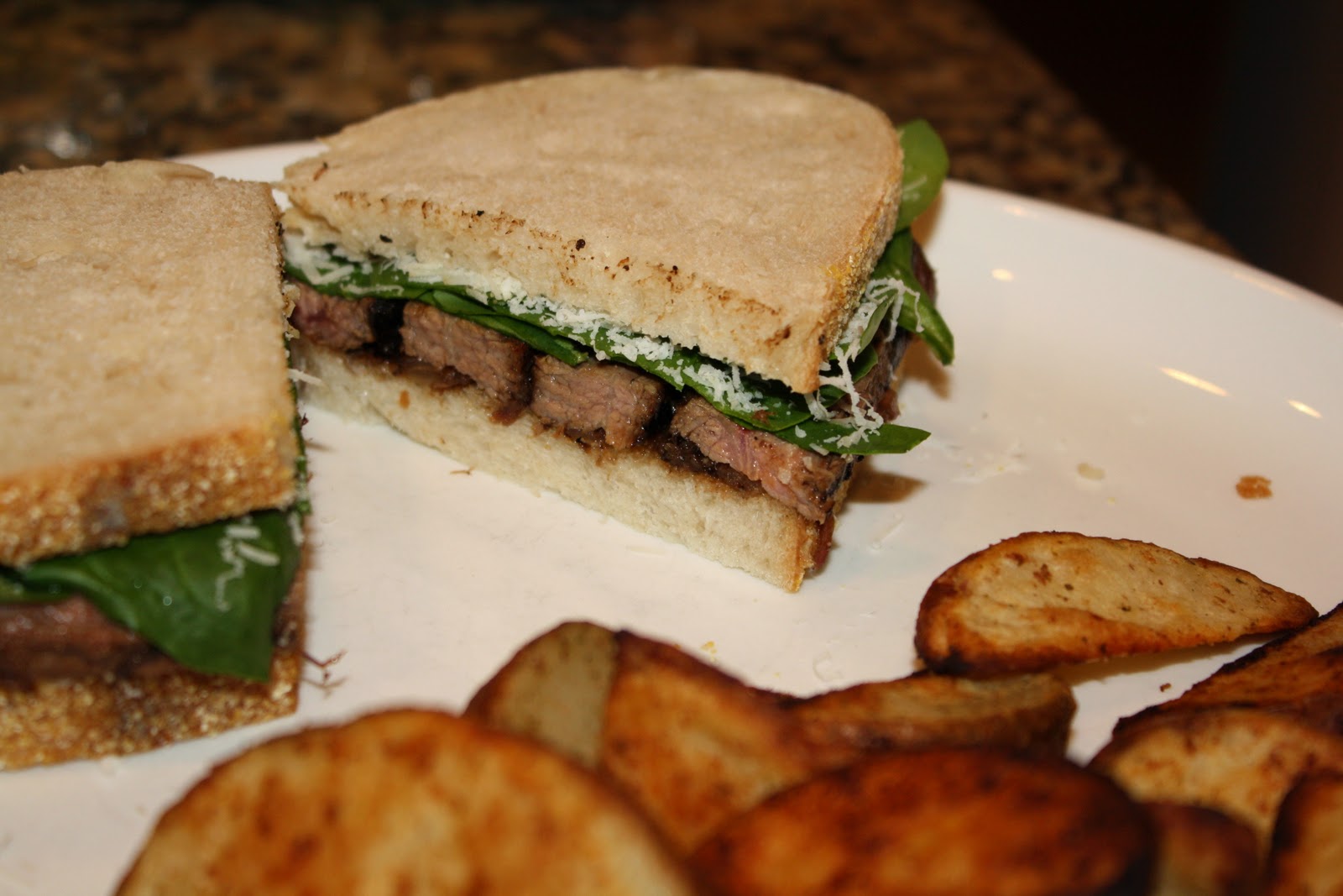 what's for dinner? grilled steak and onion sandwich... 30 minutes