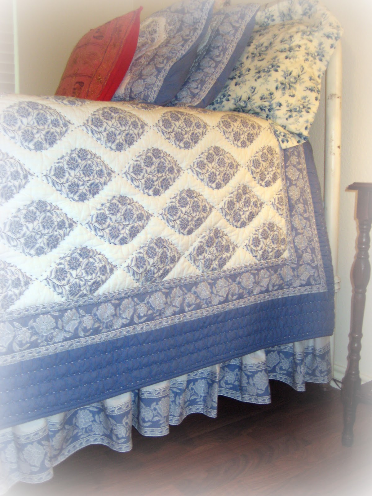 Grace Leads Me Home Sewing Straight Seams A Bedskirt