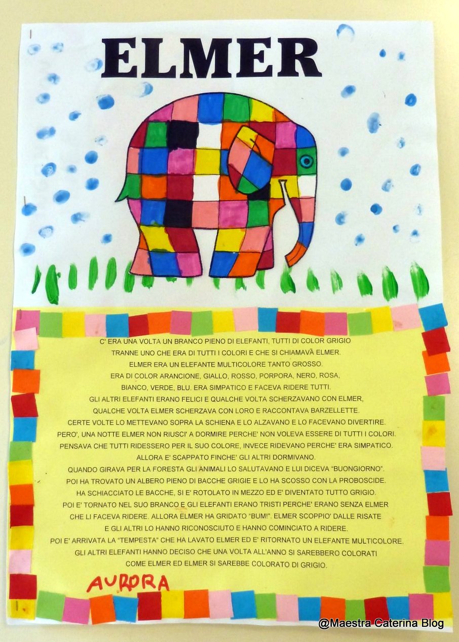 Maestra Caterina: Elmer l'elefante variopinto
