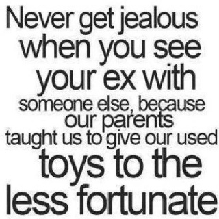 never get jealous when you see your ex