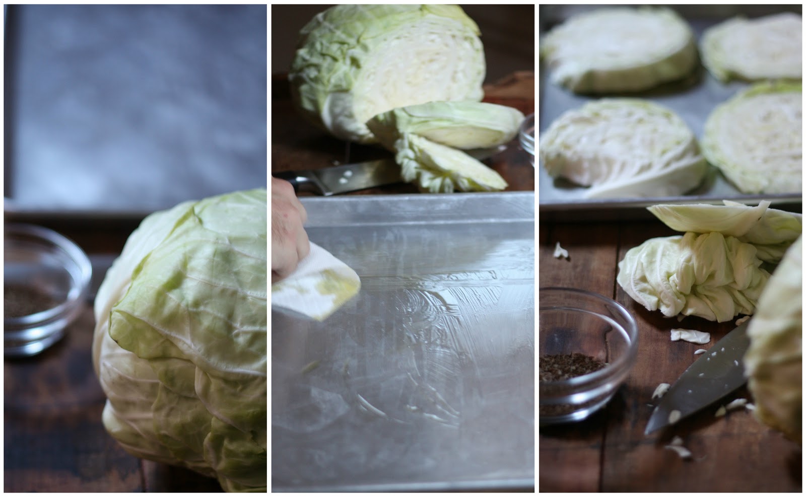 E.A.T. Roasted Cabbage with Caraway Seeds and Bacon