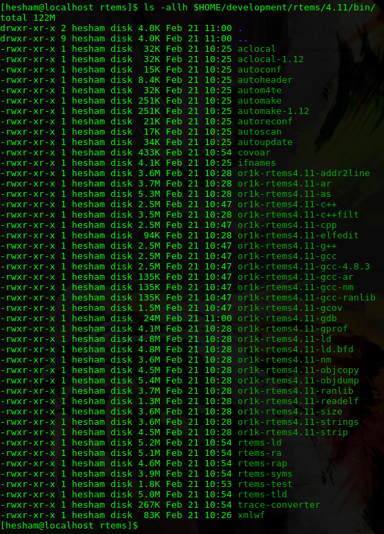 how to install rtems Develop an rtos on solaris with rtems jonathan kalbfeld november 01, 2006 tweet save to my 486, and 486sx bsps assuming that the configure script completes without error, you should be ready to build and install rtems it should finish building in about 15 minutes gmake gmake install. how to install rtems Develop an rtos on solaris with rtems jonathan kalbfeld november 01, 2006 tweet save to my 486, and 486sx bsps assuming that the configure script completes without error, you should be ready to build and install rtems it should finish building in about 15 minutes gmake gmake install.