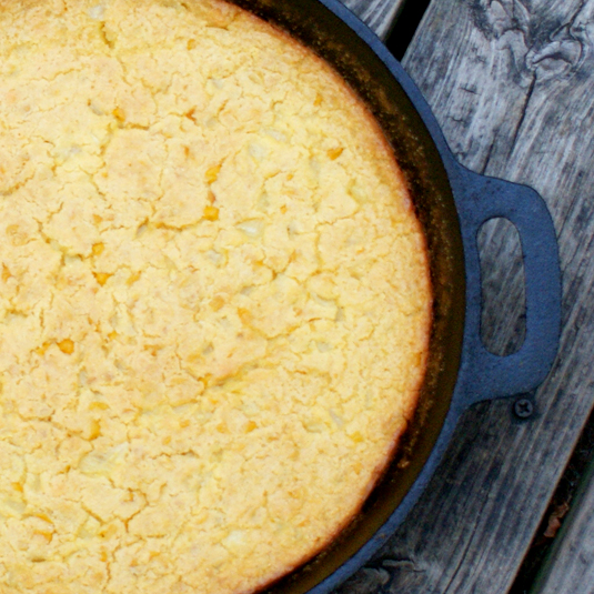 Cast Iron Corn Casserole The Two Bite Club