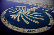 The Jumeirah Palm island, Dubai, United Arab Emirates.