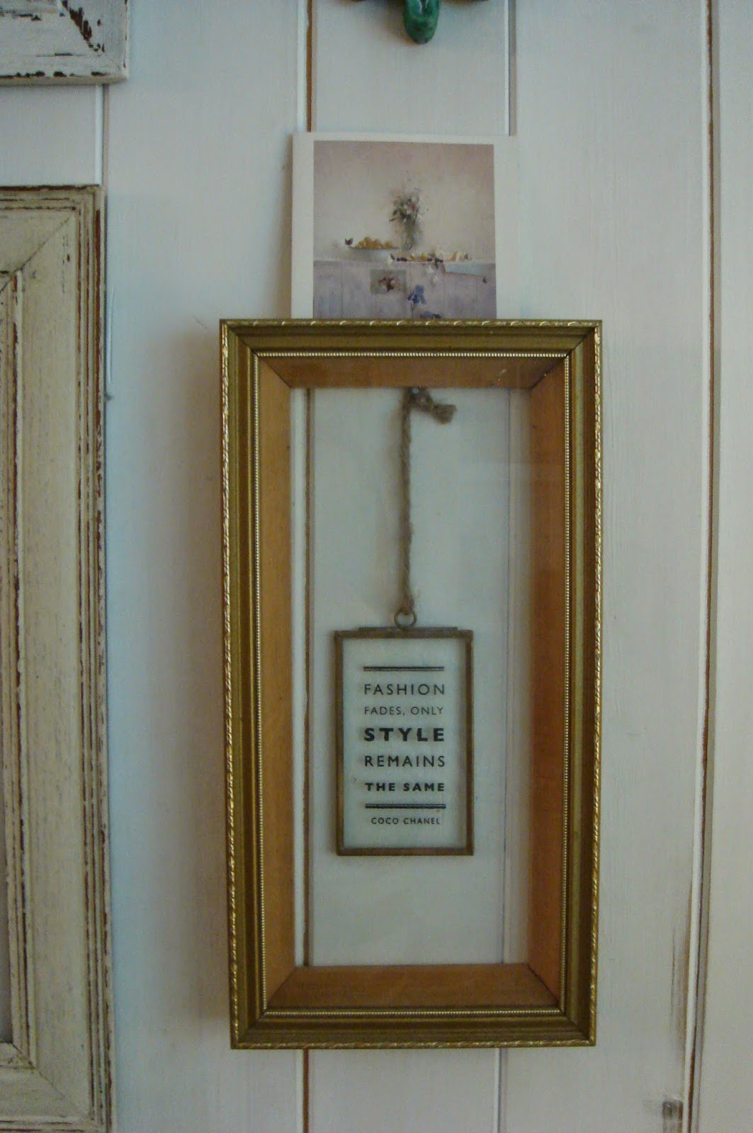 just paint it white updating the gallery wall and milk paint