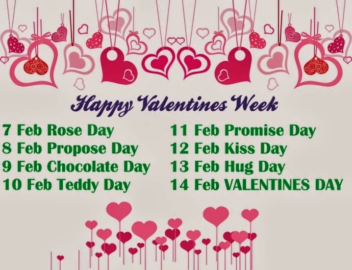 Valentine week list table celebrate said each which also so Valentines-week- 2014 - Google Agra