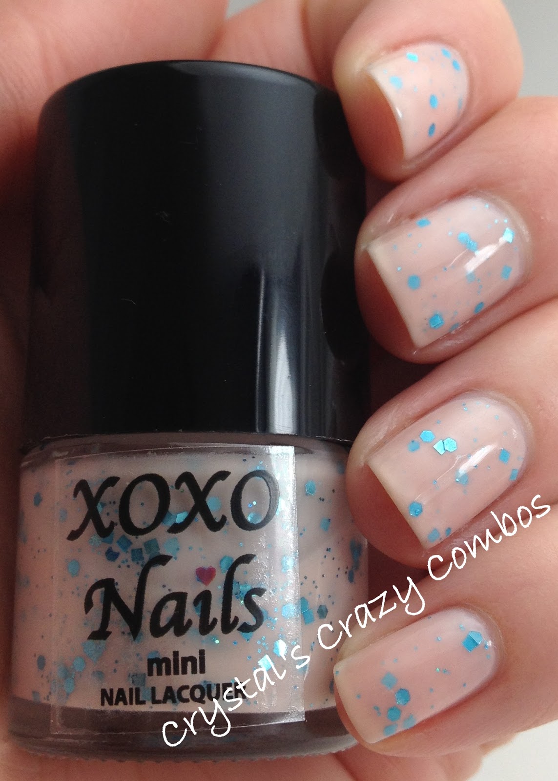 Crystal's Crazy Combos XOXO Nails!