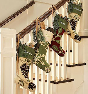 Decoração de escadas no natal Decoração de escadas no natal