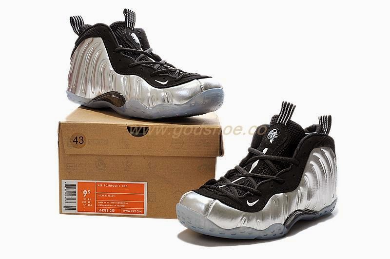 Nike Air Foamposite one Silver Black shoes