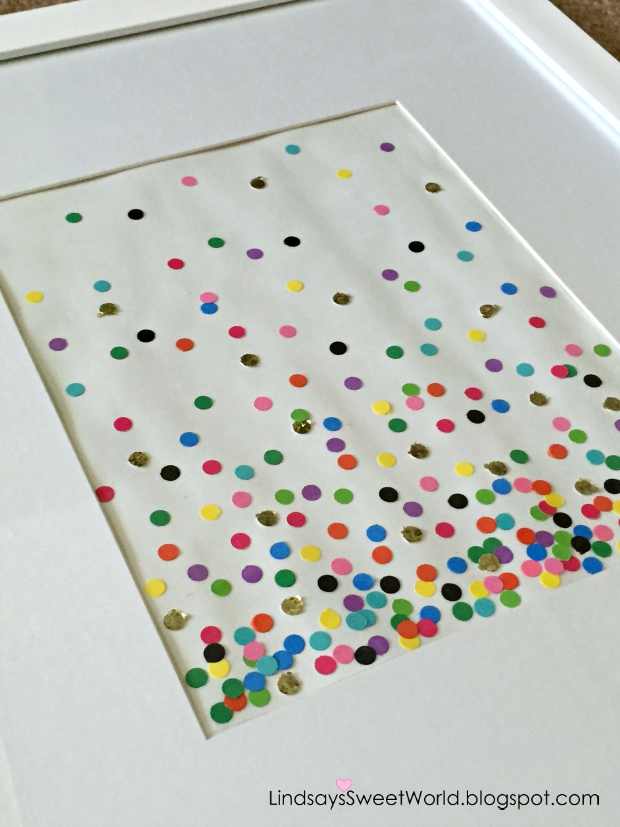 Lindsay's Sweet World DIY Confetti Art