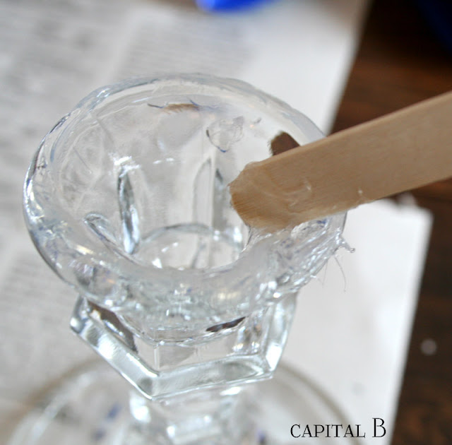 Capital B Mason Jar Wine Glasses Tutorial