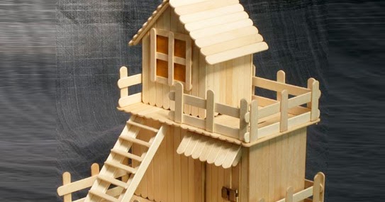 Ide Unik Membuat Rumah Mainan Dari Stik Es Krim - Tips Merawat
