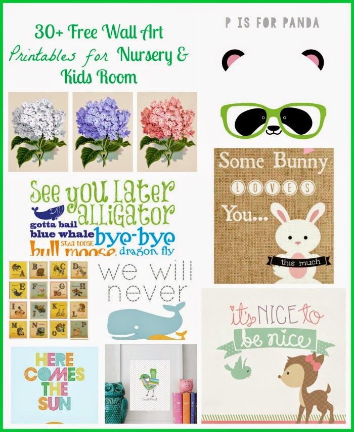 30+ Free Wall Art Printables for Nursery and Kids Room. Montessori Nature