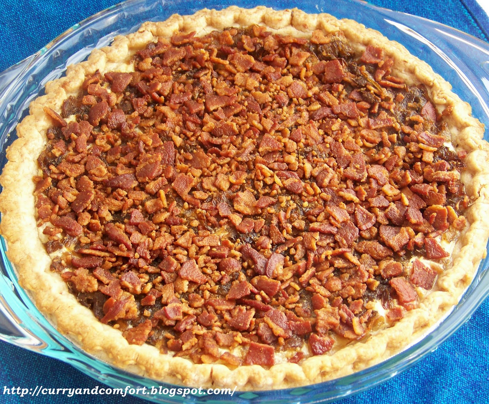 Kitchen Simmer Caramelized Onion and Bacon Pie