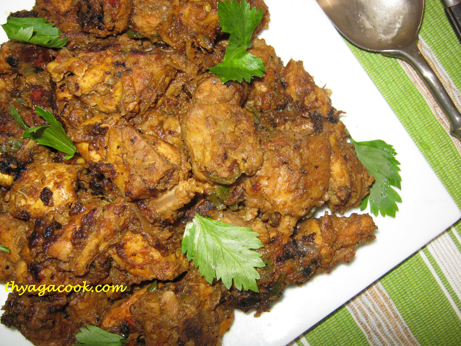 KARI LEAFS Malaysian flavour's BLACK PEPPER CHICKEN VARUVAL