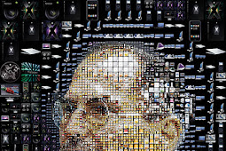 Steve Jobs aligned with the Albert Einstein