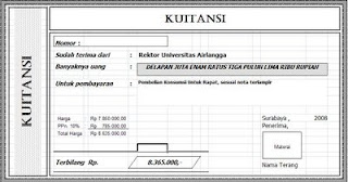 Contoh Kwitansi Yogus Blogs