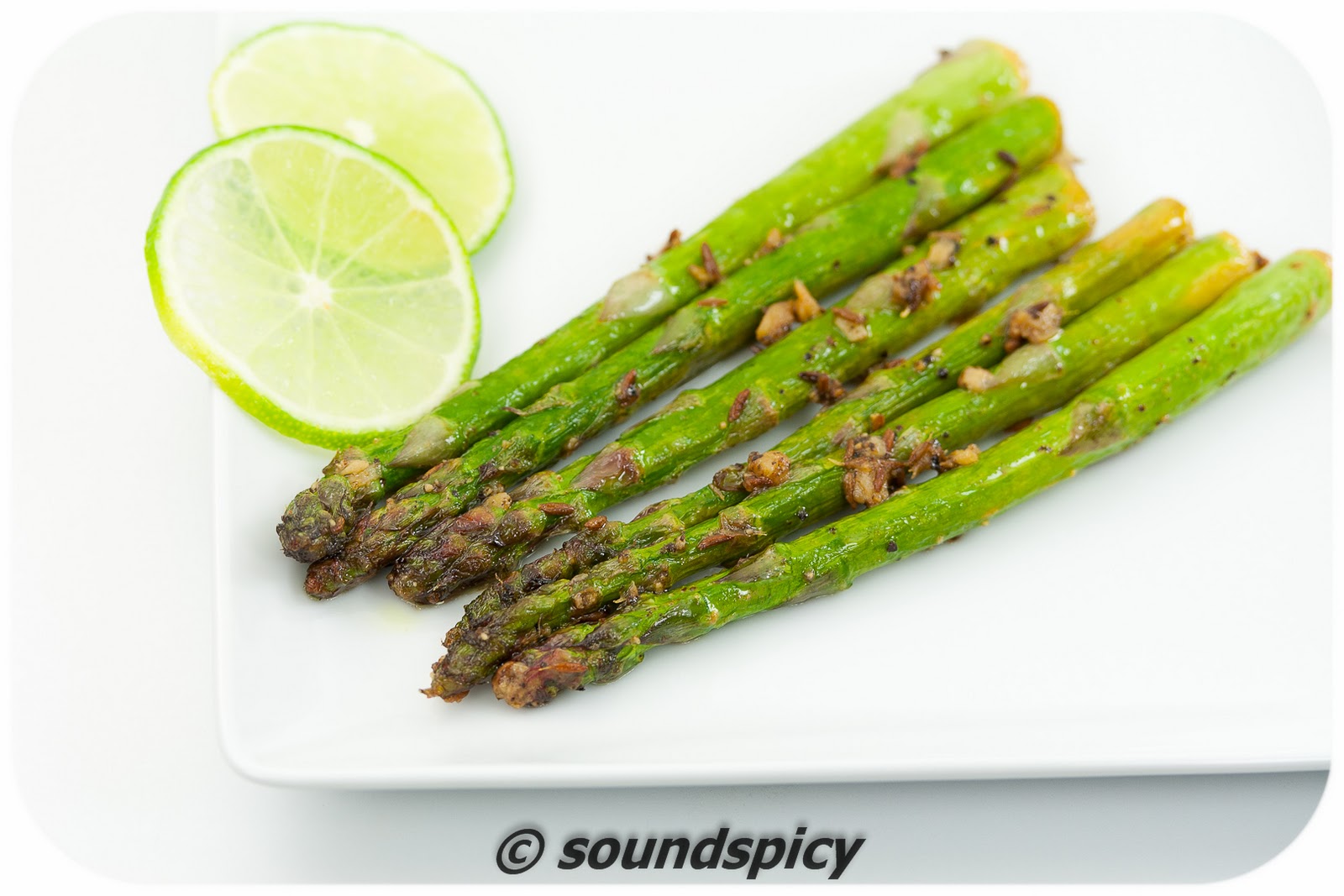 Lemon Ginger Asparagus Sound'spicy