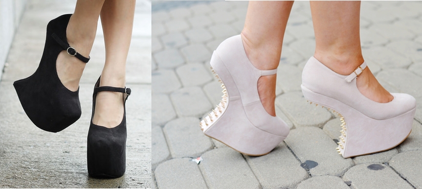 sapato salto invisivel