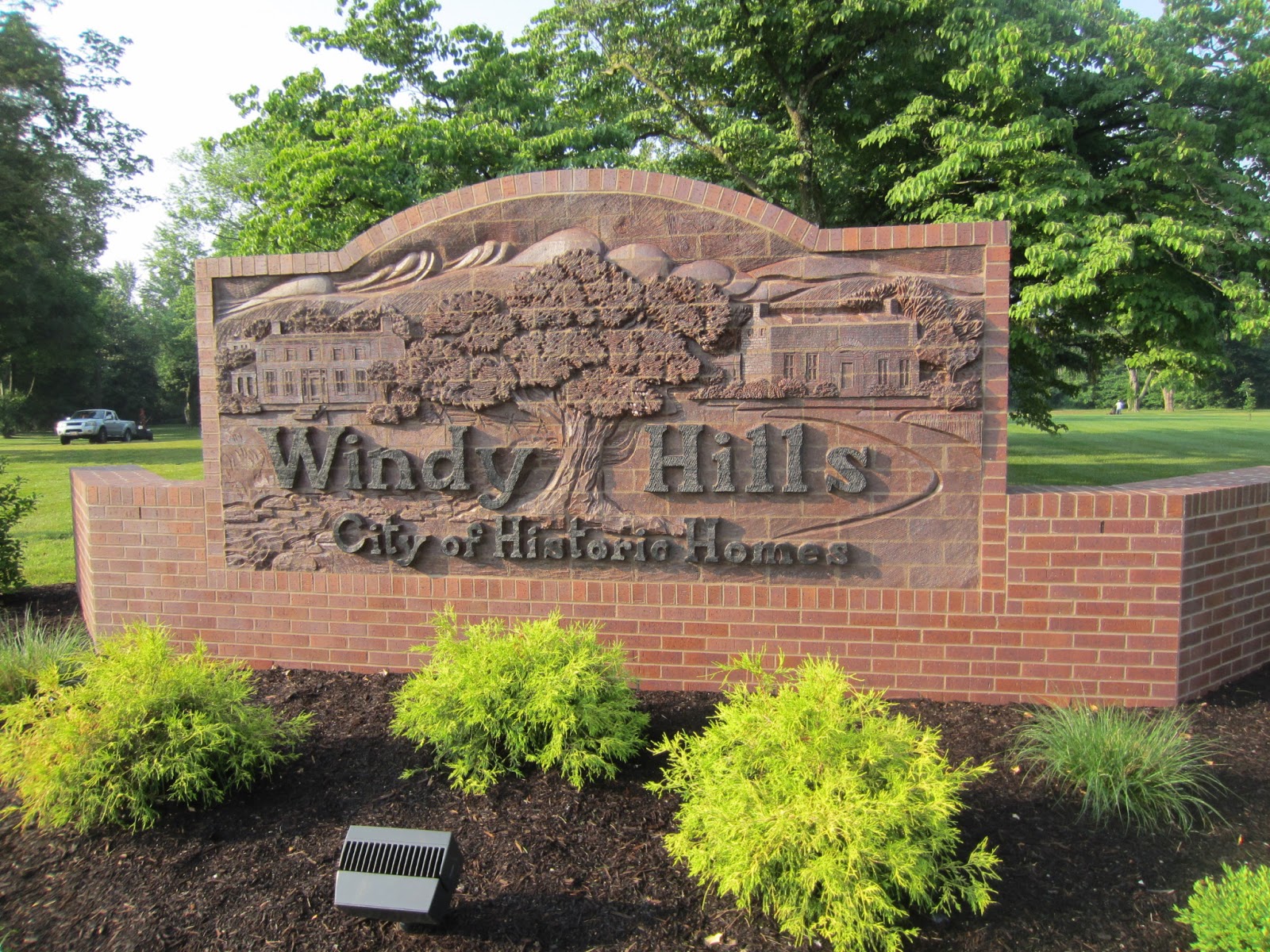 Brick Carving Windy Hills