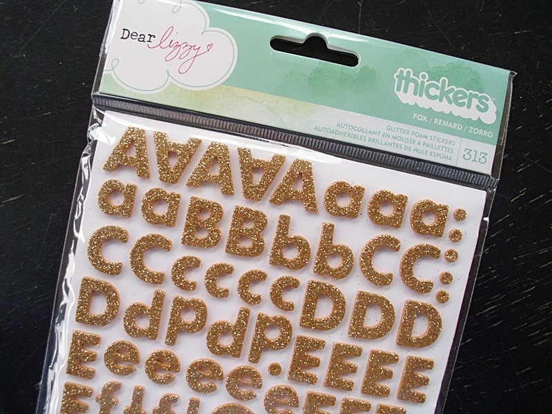 Dear Lizzy "Thickers" - foam-raised stickers in glitter and fun colors!