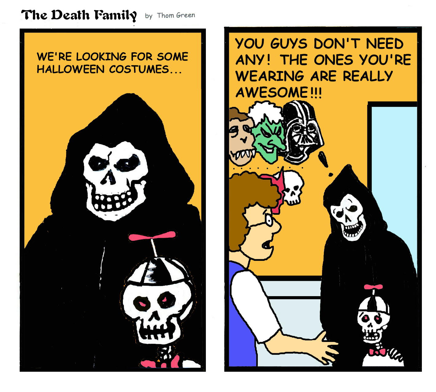The Death Family by Thom Green Cartoon #19