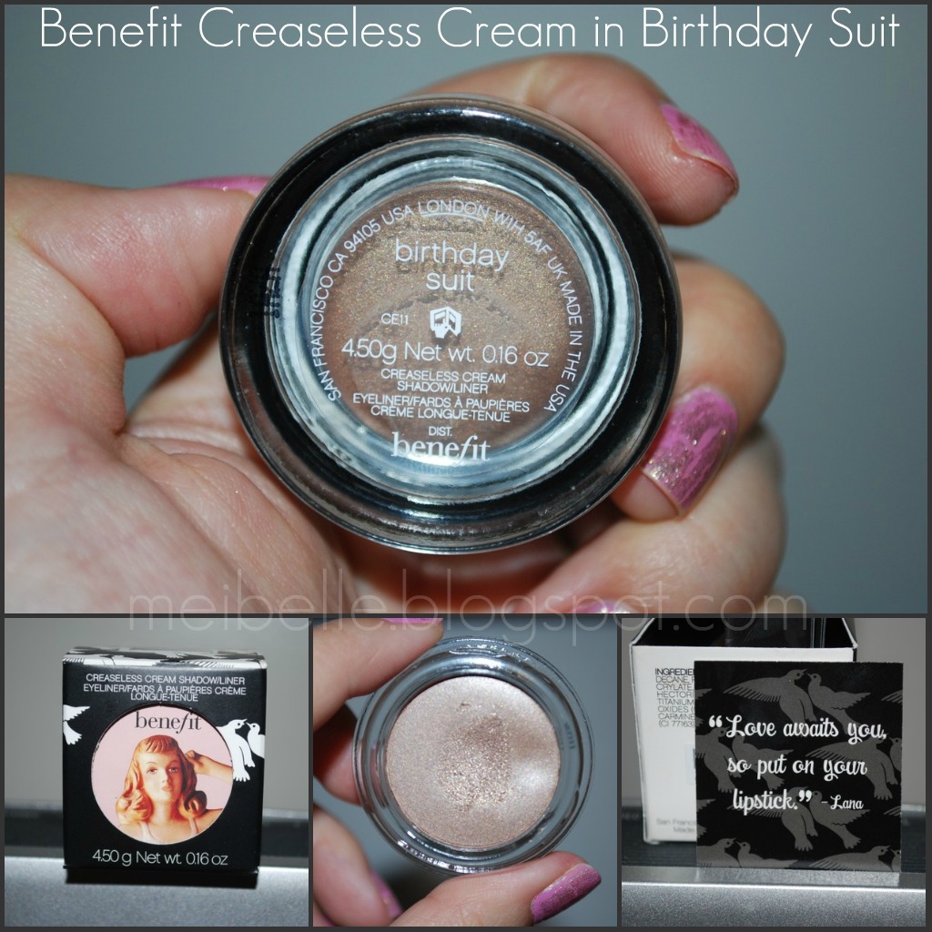 Beauty Is Not Caused Review Benefit Creaseless Cream Shadow in