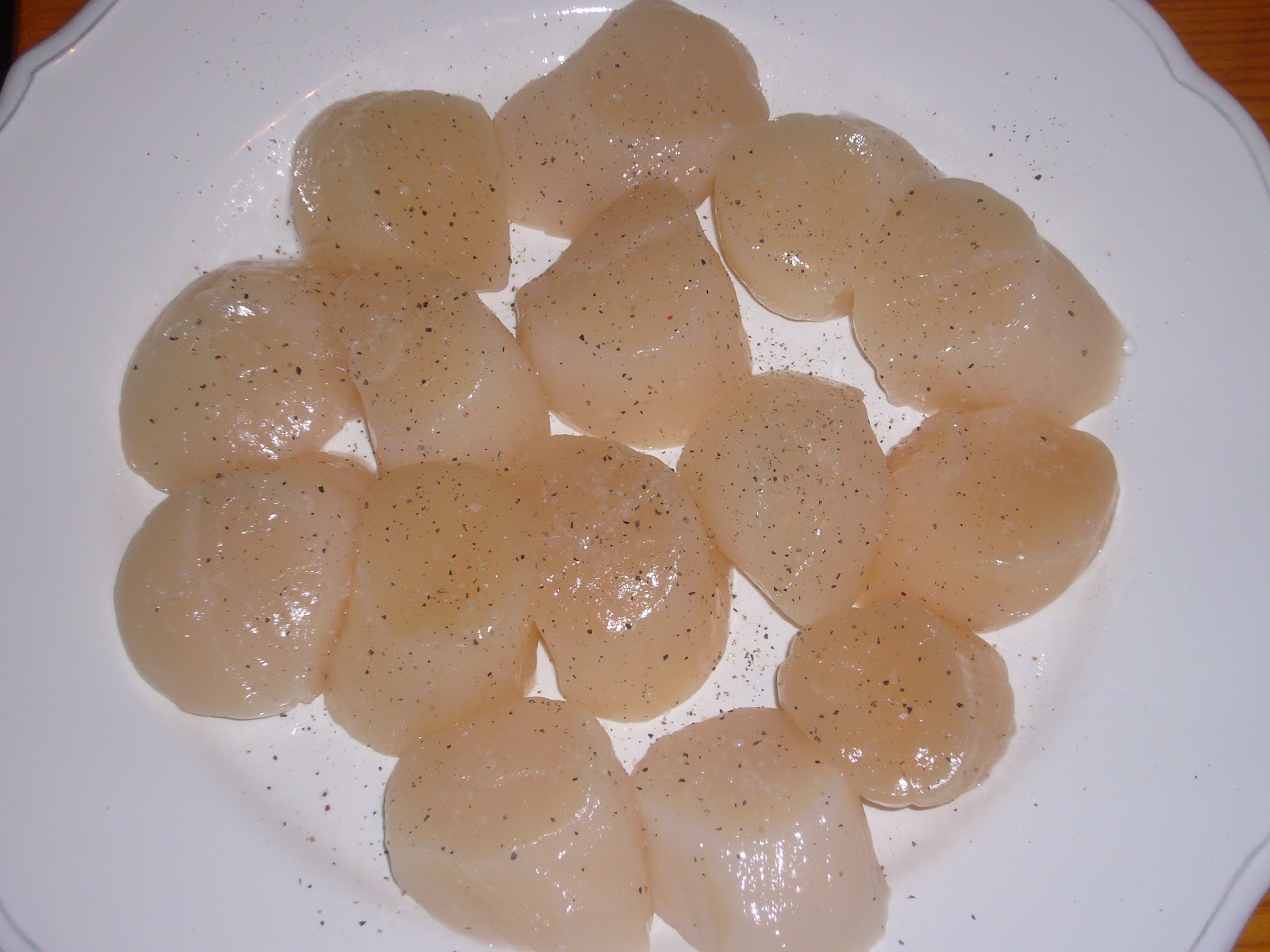 Kitchen Sink Diaries Scallops with Blood Orange Gastrique