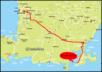 jalur ke pantai surga pantai surga lombok, wisata pantai lombok, tempat wisata lombok, wisata lombok, pantai indah