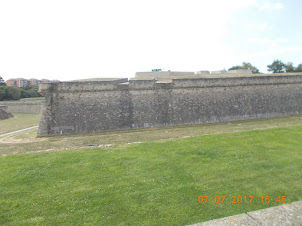 Citadel walls of Old Pamplona Town.