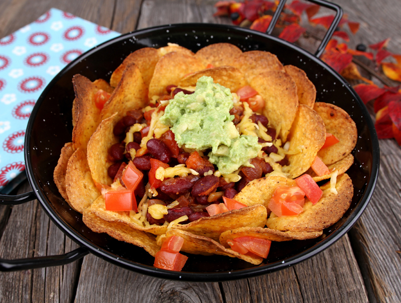 Veganske Nachos Med Guacamole