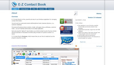 E-Z Contact Book, Address Book