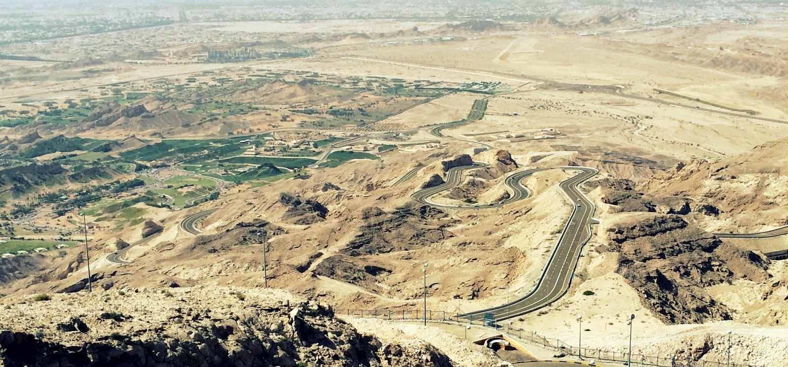 The view from Jebel Hafeet, Al Ain, UAE The view from Jebel Hafeet, Al Ain, UAE