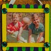 Kids DIY popsicle sticks photo frame