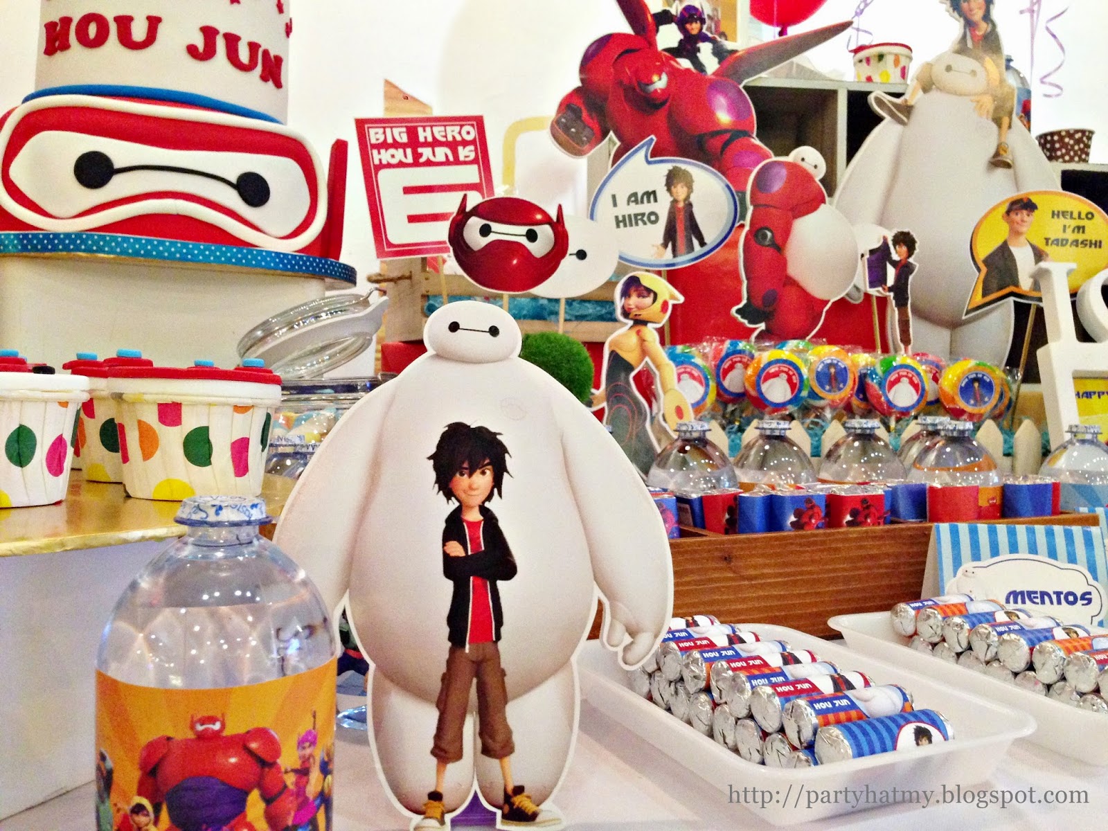 Party Hat: Big hero 6 Birthday Party for Hou Jun