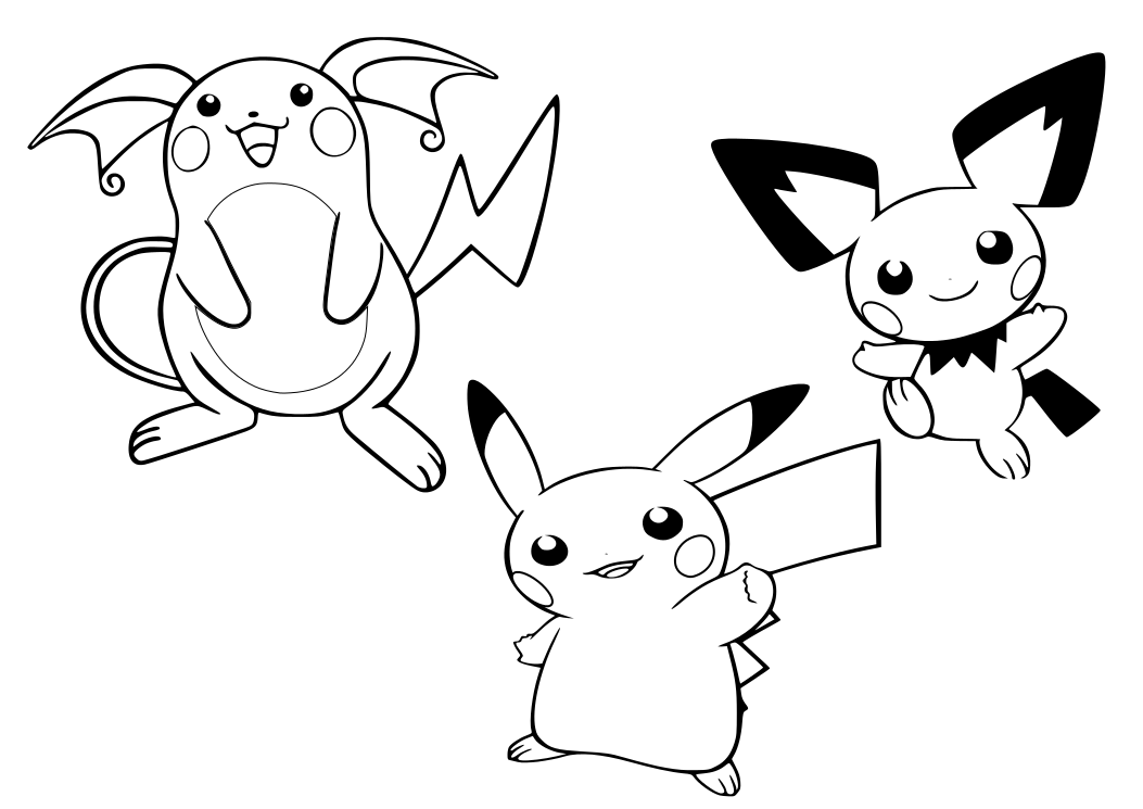 Dibujos para dibujar pikachu - Imagui