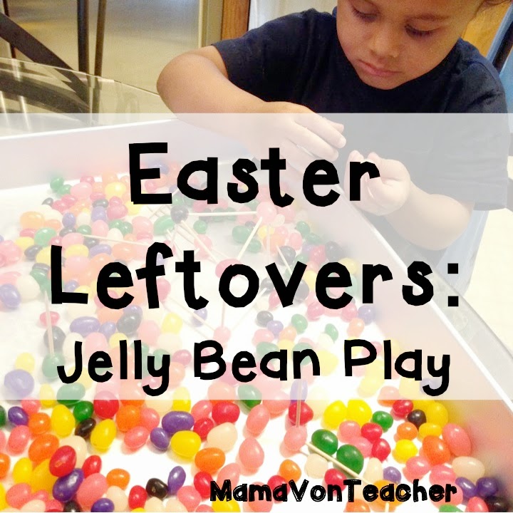 MamaVonTeacher Jelly Beans & Playdoh Easter Leftovers