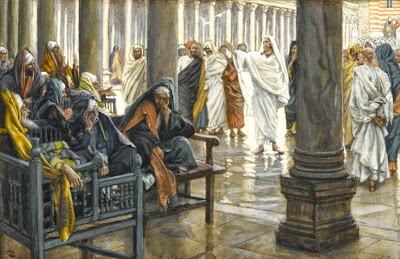 Jesus with scribes and Pharisees by James Tissot