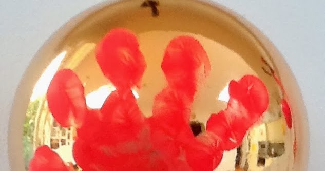baby handprint bauble
