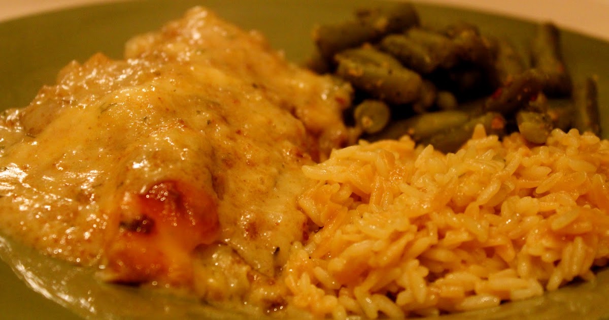 Harmony Household Baked Chicken with a Swiss Cheese & White Wine Sauce