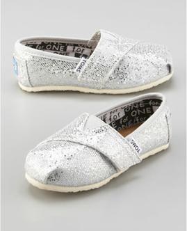 Baby Toms Shoes on Designer Baby  More Toms Glittery Baby Shoes