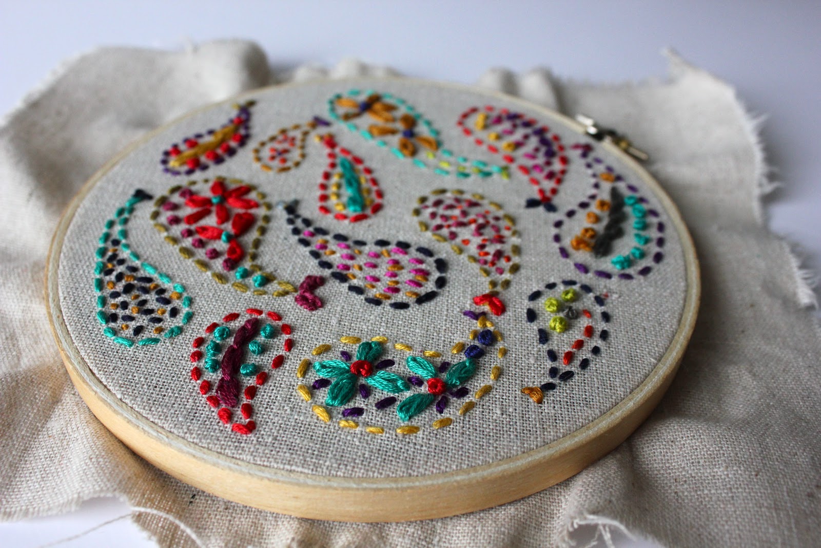 Paisley Embroidery Sweet Verbena